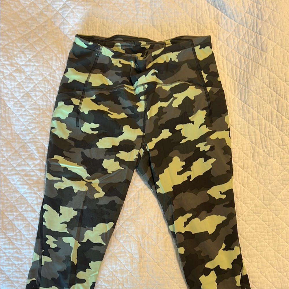 Lulu camo workout pants